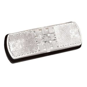 LED Clear Front Marker Lamp c/w Flylead